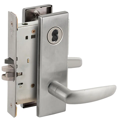 Schlage L9071J 07N Classroom Security Mortise Lock, Accepts Large Format IC Core (LFIC)