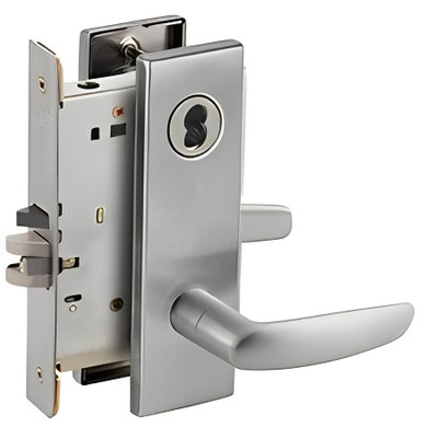 Schlage L9080J 07N Storeroom Mortise Lock, Accepts Large Format IC Core (LFIC)