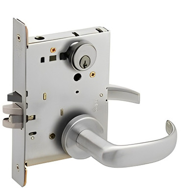 Schlage L9076P 17A Classroom Holdback Mortise Lock, w/ 17 Lever and A Rose