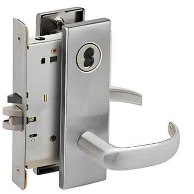 Schlage L9077B 17N Classroom Security Holdback Mortise Lock, Accepts Small Format IC Core (SFIC)