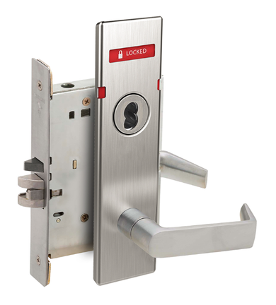 Schlage L9060B 06N L283-721 Apartment Entrance Mortise Lock w/ Exterior Locked/Unlocked Indicator