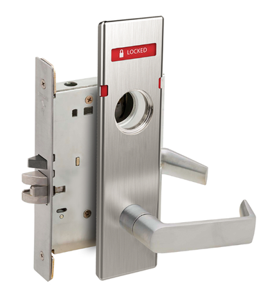 Schlage L9060L 06N L283-721 Apartment Entrance Mortise Lock w/ Exterior Locked/Unlocked Indicator