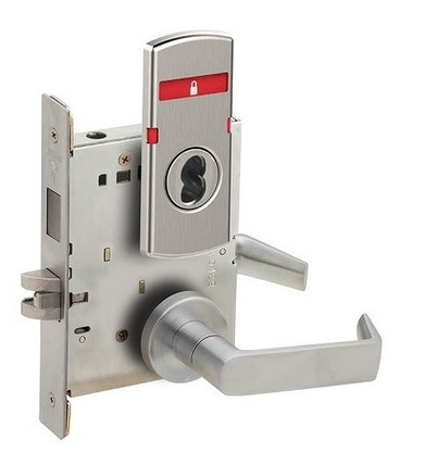 Schlage L9456J 06A OS-SYM Corridor Mortise Lock w/ Exterior Symbols Only Indicator