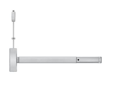 PHI Precision 2215LBR Surface Vertical Rod Exit Device, No Cylinder Thumbpiece Always Active Prep (No Trim), Less Bottom Rod