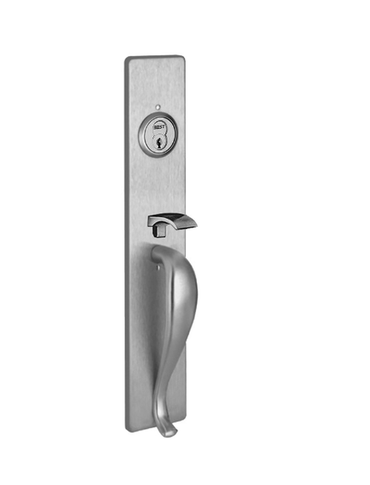 PHI Precision M1705B Wide Stile Key Controls Thumb Piece, "B" Design Pull, Requires 1-1/4" Mortise Type Cylinder