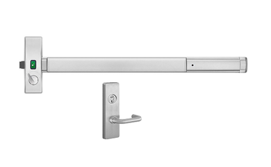 PHI Precision 2110VI 4908C Rim Wide Exit Bar, Classroom Intruder Function, Double Cylinder with Indicator