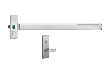 PHI Precision 2110VI V4908D Rim Wide Exit Bar, Classroom Intruder Function, Double Cylinder with Indicator