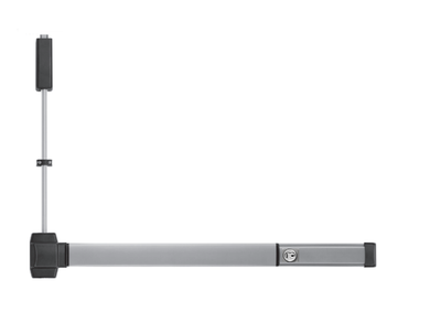 PHI Precision 5214CDLBR Cylinder Dogging Surface Vertical Rod Exit Device, No Cylinder Lever Always Active Prep (No Trim), Less Bottom Rod