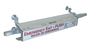 Precision Arm-A-Dor A101-013 Security Exit Device, Automatic Relock w/ Alarm, For 3' Doors