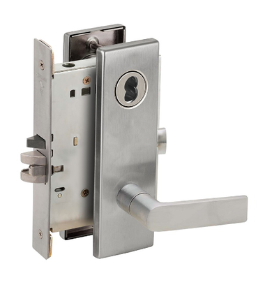Schlage L9082J 01N Institution Mortise Lock, Accepts Large Format IC Core (LFIC)
