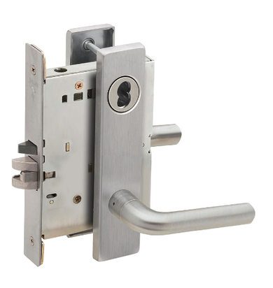Schlage L9082J 02L Institution Mortise Lock, Accepts Large Format IC Core (LFIC)