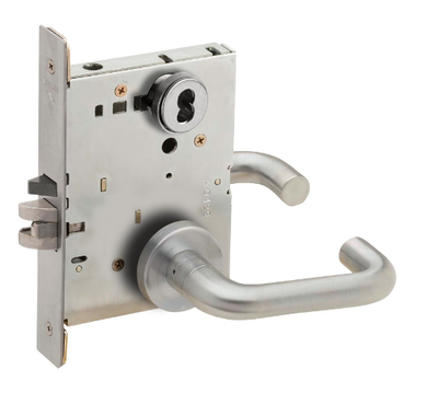 Schlage L9082J 03A Institution Mortise Lock, Accepts Large Format IC Core (LFIC)
