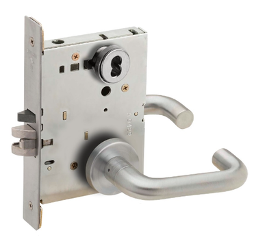 Schlage L9082B 03A Institution Mortise Lock, Accepts Small Format IC Core (SFIC)