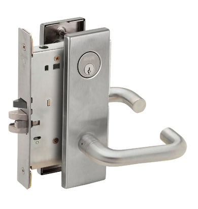 Schlage L9082P 03N Institution Mortise Lock w/ 03 Lever and N Escutcheon
