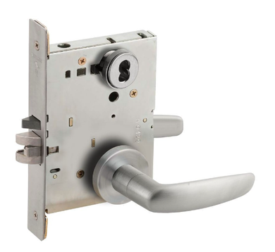 Schlage L9082J 07A Institution Mortise Lock, Accepts Large Format IC Core (LFIC)