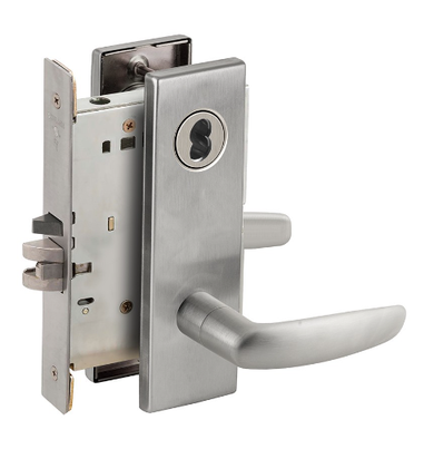 Schlage L9082J 07N Institution Mortise Lock, Accepts Large Format IC Core (LFIC)