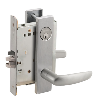 Schlage L9082P 07L Institution Mortise Lock w/ 07 Lever and L Escutcheon