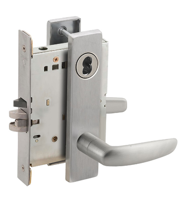 Schlage L9082B 07L Institution Mortise Lock, Accepts Small Format IC Core (SFIC)