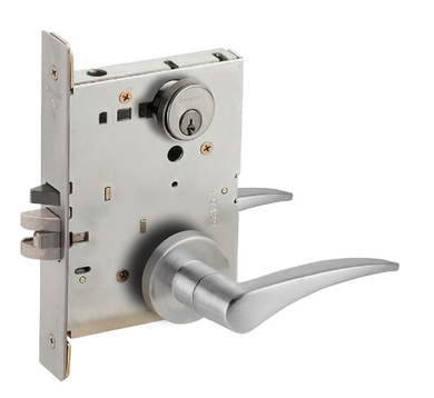 Schlage L9082P 12A Institution Mortise Lock w/ 12 Lever and A Rose