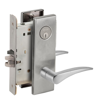 Schlage L9082P 12N Institution Mortise Lock w/ 12 Lever and N Escutcheon
