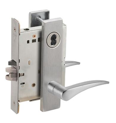 Schlage L9082J 12L Institution Mortise Lock, Accepts Large Format IC Core (LFIC)