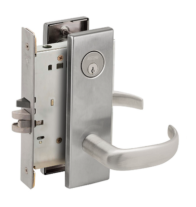 Schlage L9082P 17N Institution Mortise Lock w/ 17 Lever and N Escutcheon