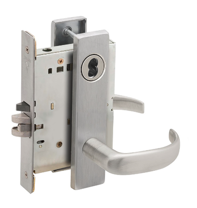 Schlage L9082J 17L Institution Mortise Lock, Accepts Large Format IC Core (LFIC)