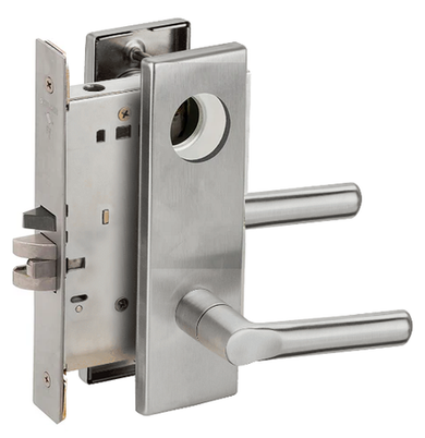 Schlage L9082L 18N Institution Mortise Lock, Less Cylinder