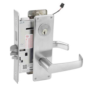 Corbin Russwin ML20906 NSN SEC Fail Secure Mortise Electrified Lock, Outside Cylinder Override