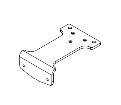 Sargent 125PH9 EN Parallel Arm Foot Bracket, Aluminum