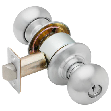 Schlage D53 PLY Entrance Cylindrical Lock, Plymouth Knob
