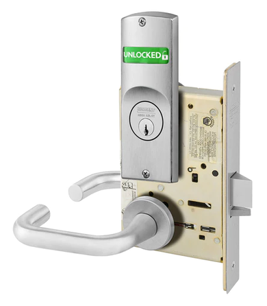 Sargent V10-8205 LNJ Office or Entry Mortise Lock w/ Unlocked/Locked Indicator
