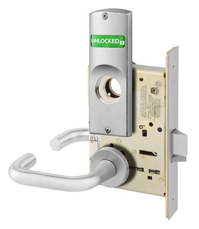 Sargent LCV10-8205 LNJ Office or Entry Mortise Lock w/ Unlocked/Locked Indicator