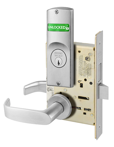 Sargent V10-8225 LNL Dormitory or Exit Mortise Lock w/ Unlocked/Locked Indicator