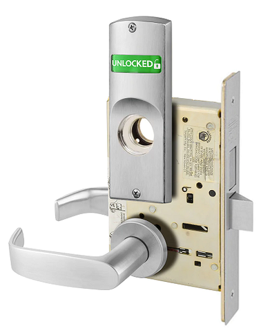 Sargent LCV10-8225 LNL Dormitory or Exit Mortise Lock w/ Unlocked/Locked Indicator