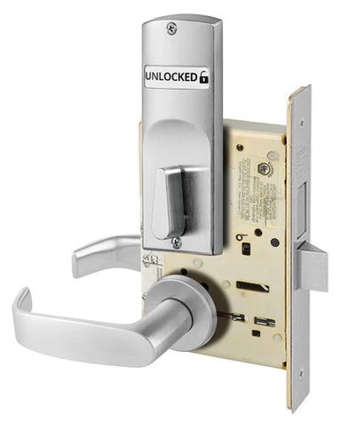 Sargent V04-8225 LNL Dormitory or Exit Mortise Lock w/ Unlocked/Locked Indicator