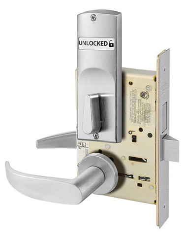 Sargent LCV04-8225 LNP Dormitory or Exit Mortise Lock w/ Unlocked/Locked Indicator