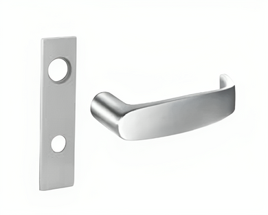 Sargent TR-8225 LW1L Dormitory or Exit Mortise Trim Pack, LW1 Escutcheon, L Lever