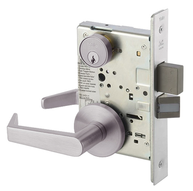 Yale AUR8822FL Dormitory or Exit Mortise Lever Lock, Augusta Style