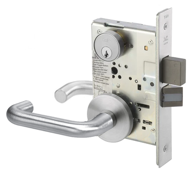 Yale CRR8822FL Dormitory or Exit Mortise Lever Lock, Carmel Style