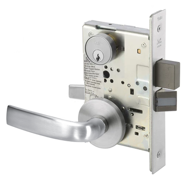 Yale JNR8822FL Dormitory or Exit Mortise Lever Lock, Jefferson Style