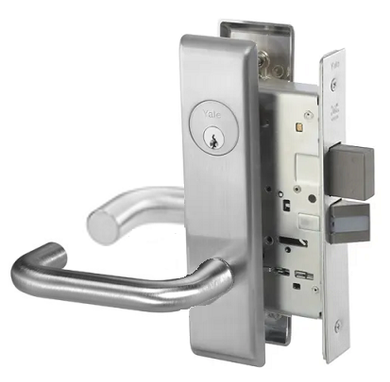 Yale CRCN8822FL Dormitory or Exit Mortise Lever Lock, Carmel Style