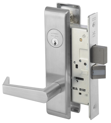 Accentra (Yale) AUCN8823FL Storeroom Mortise Lever Lock, Augusta Style