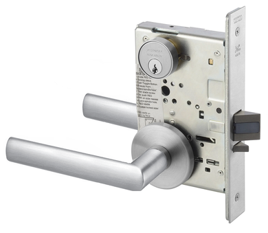 Accentra (Yale) VIR8824FL Holdback Mortise Lever Lock, Virginia Style