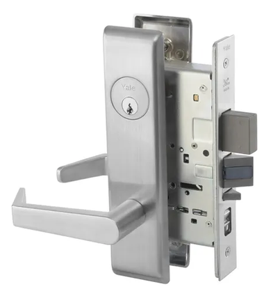 Accentra (Yale) AUCN8827FL Hotel/Motel Mortise Lever Lock, Augusta Style