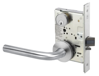 Accentra (Yale) PNR8829FL 626 Closet Mortise Lever Lock, Pinehurst Style, Satin Chrome Finish