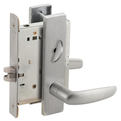Schlage L9040 07L Mortise Bath/Bedroom Privacy Lock w/ 07 Lever and L Escutcheon