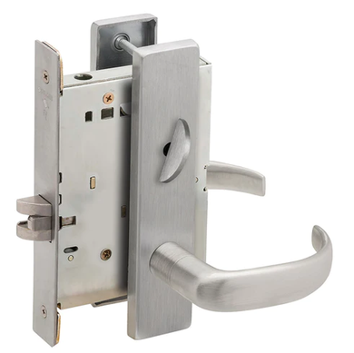 Schlage L9040 17L Mortise Bath/Bedroom Privacy Lock w/ 17 Lever and L Escutcheon