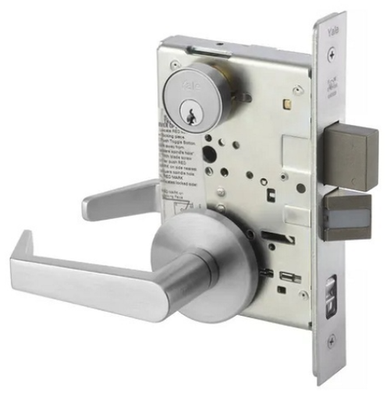 Accentra (Yale) AUR8867FL Dormitory or Exit Mortise Lever Lock, Augusta Style