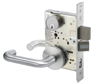 Yale CRR8867FL Dormitory or Exit Mortise Lever Lock, Carmel Style